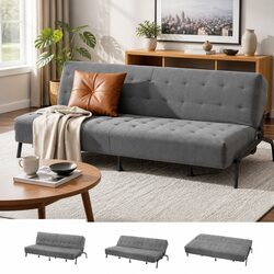 Warm and Inviting 3-Seater Sofa Bed 1.9m