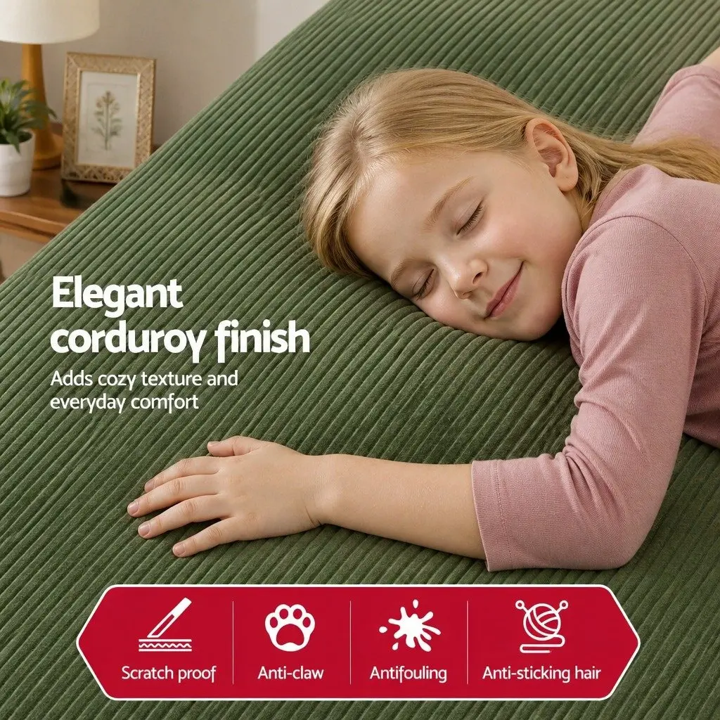 Modular 3-Seater Sofa Bed in Green