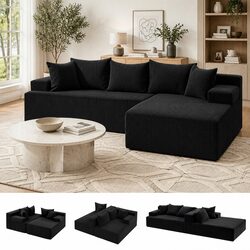 L-Shaped Modular Sectional Sofa Bed for Cozy Living