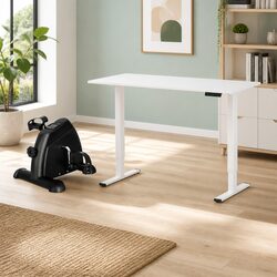 Electric Standing Desk with Under Desk Pedal Bike 120cm