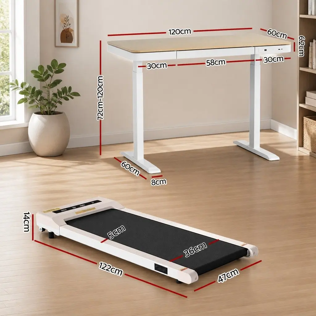 Electric Standing Desk Treadmill Combo 120cm for Comfort