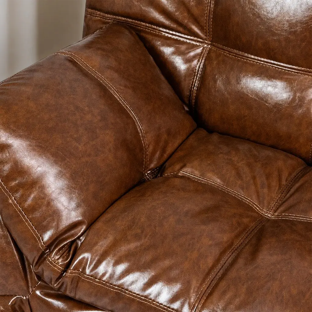 3-Seater Convertible Futon Sofa Bed with Recliner