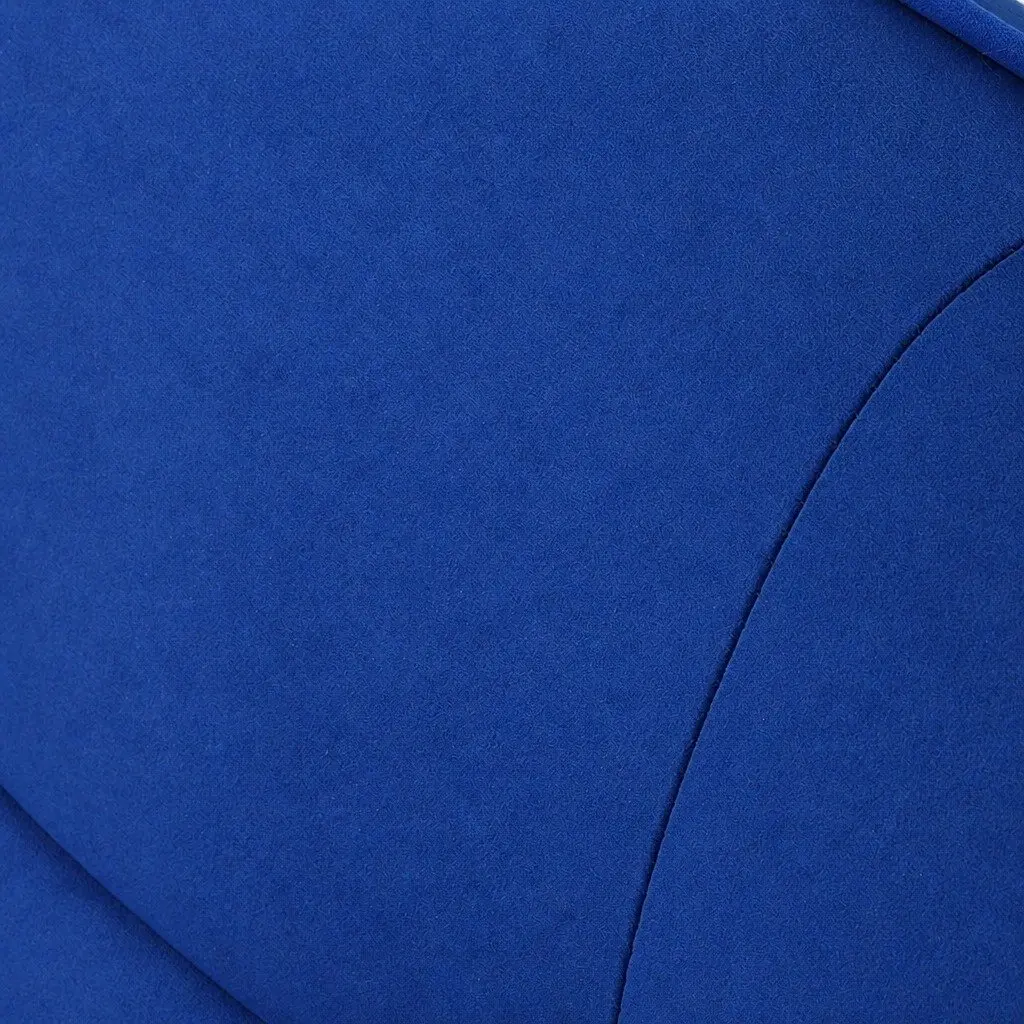 Deep Blue Velvet 3 Seater Sofa Bed with Adjustable Backrest