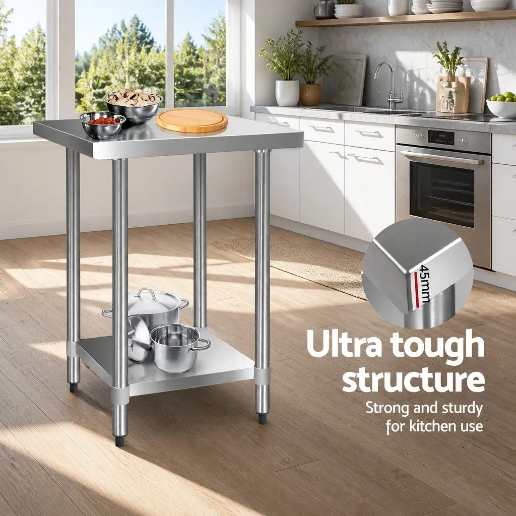 Stainless Steel Kitchen Work Bench 610x610mm for Home Use