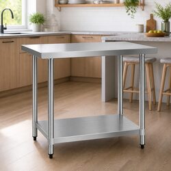 Stainless Steel Kitchen Prep Table Work Bench 1219x610mm