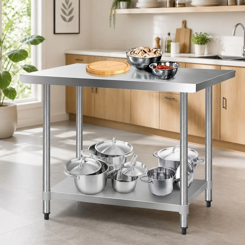 Stainless Steel Kitchen Prep Table Work Bench 1219x610mm