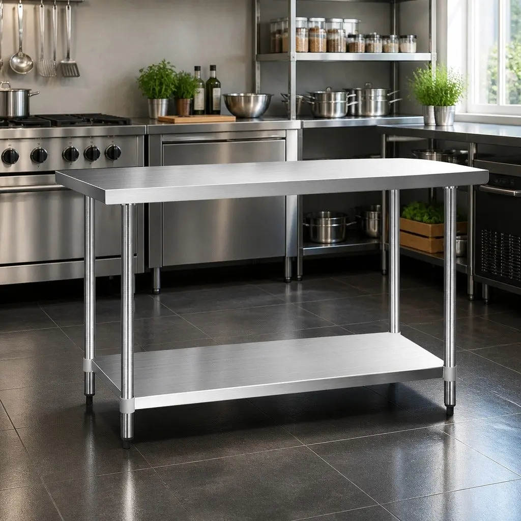 Stainless Steel Kitchen Prep Work Bench 1524x610mm