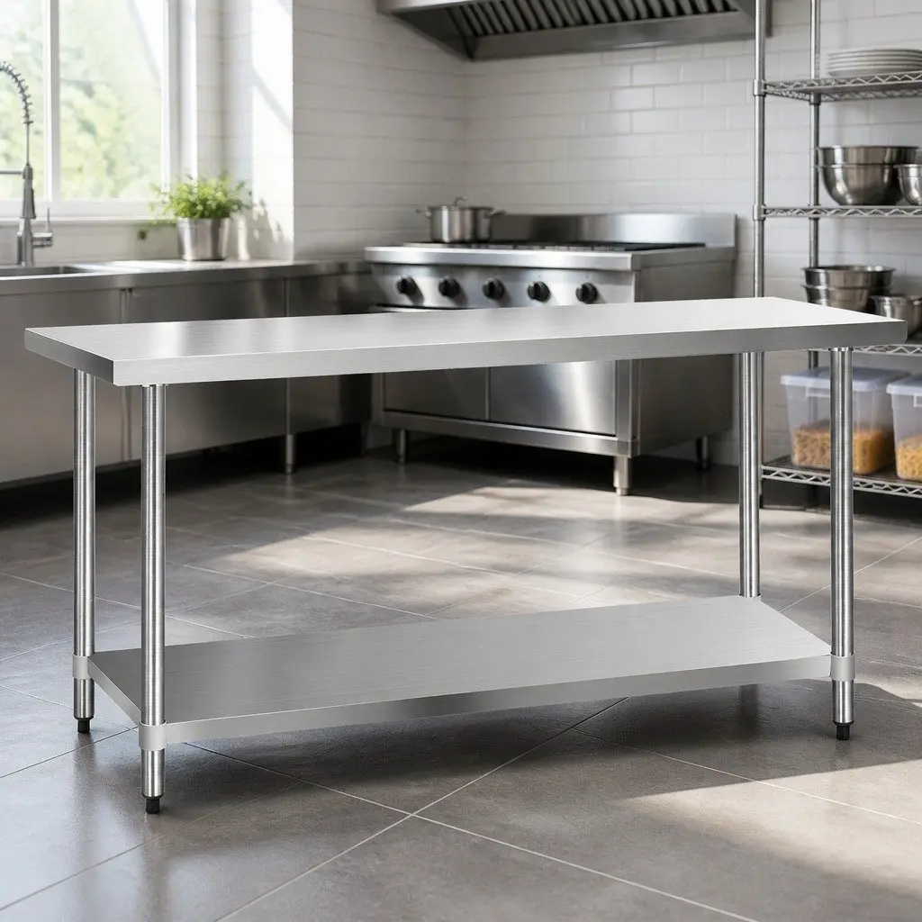 Stainless Steel Kitchen Work Bench 1829x610mm for Home Use