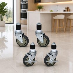 4" Swivel Castor Wheels Set of 4 for Kitchen Furniture