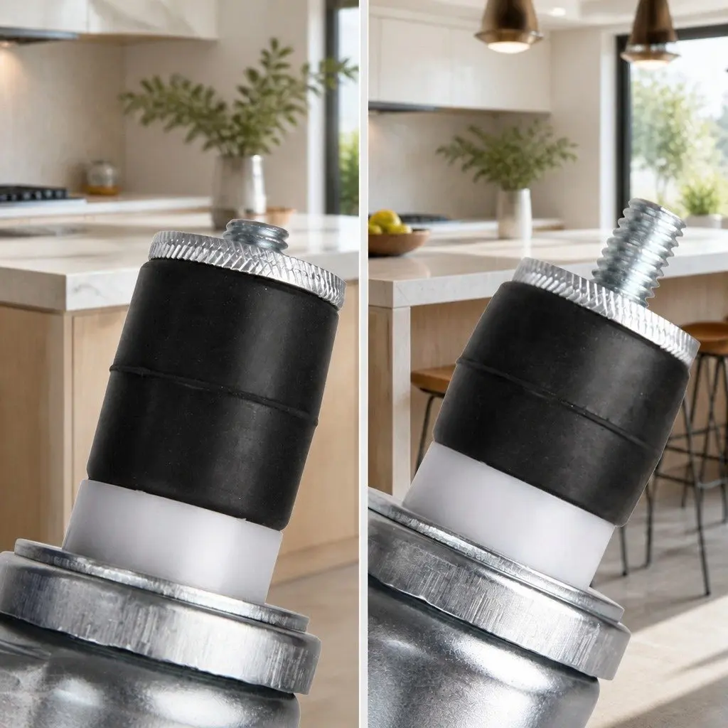 4" Swivel Castor Wheels Set of 4 Universal Kitchen Bench Casters Rubber Zinc-plated Iron