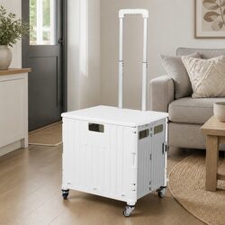 Portable Grocery Folding Trolley Cart with Wheels