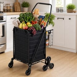 Folding Shopping Trolley Cart for Easy Grocery Transport