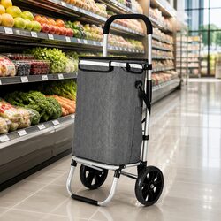 Foldable Lightweight Shopping Trolley Cart for Groceries