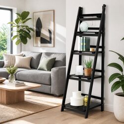 5-Tier Ladder Shelf Freestanding Coffee Bookcase