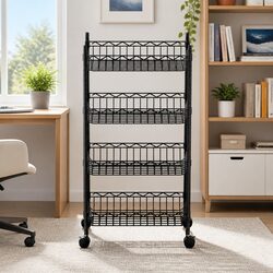Adjustable 4-Tier Shelving Unit for Home and Garage
