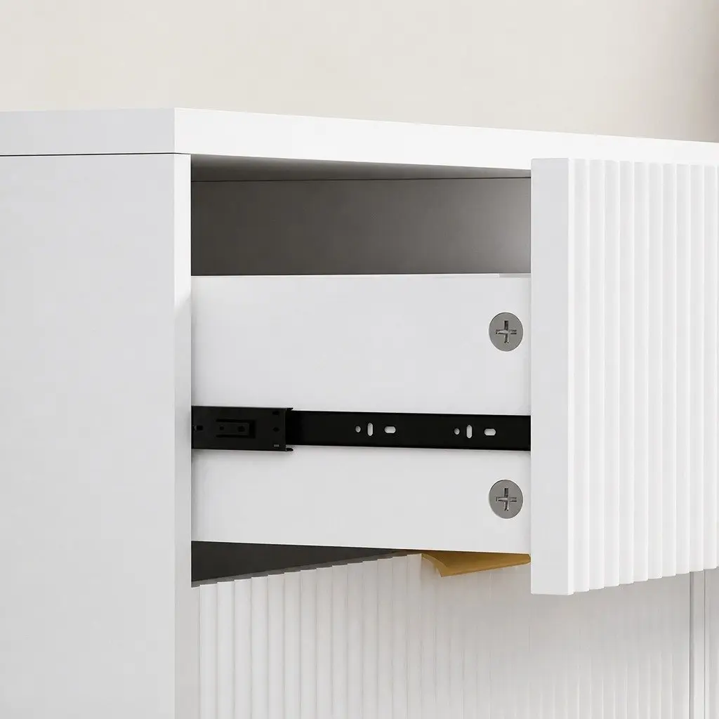 160cm TV Entertainment Unit with Storage Doors