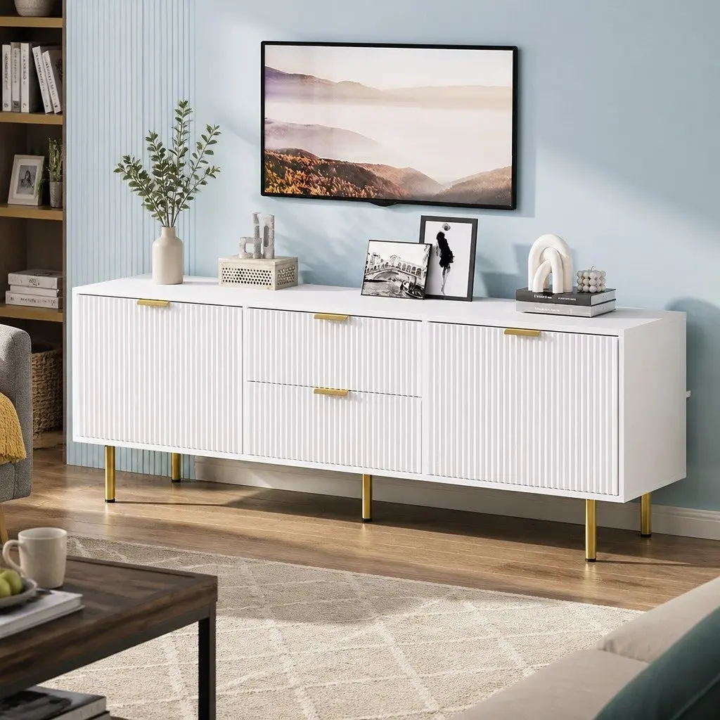 160cm TV Entertainment Unit with Storage Doors