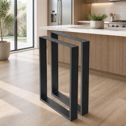 Set of 2 Metal Table Legs for DIY Projects 71x50cm