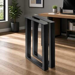 Rectangular Metal Table Legs for DIY Projects, Set of 2