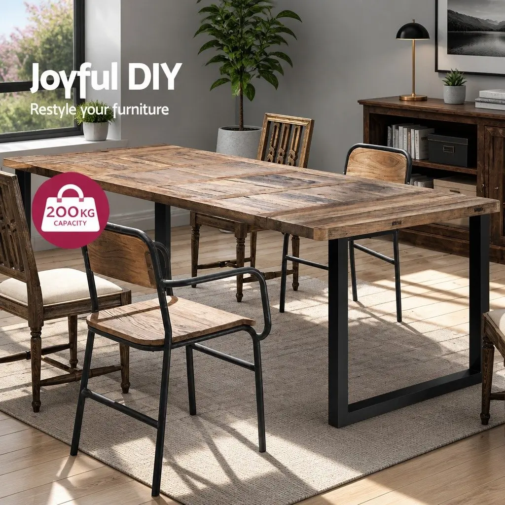 Metal Table Legs Industrial Box Frame Rectangular 71cm Height 65cm Length Iron