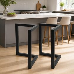 V-Shape Metal Table Legs Set of 2 for DIY Projects