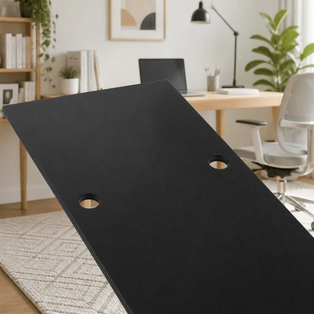 Metal Table Legs X-shaped DIY Set of 2 Industrial Design 71cm Height Black