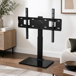 Adjustable Height TV Stand with Mount Bracket 32-75 Inch