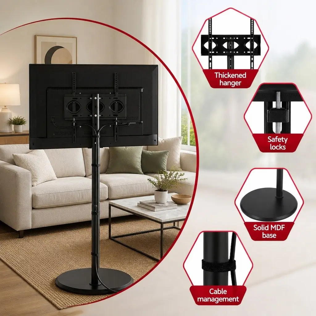 Mobile TV Stand for 32-55 Inch TVs