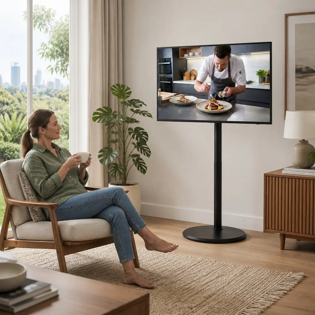 Mobile TV Stand for 32-55 Inch TVs