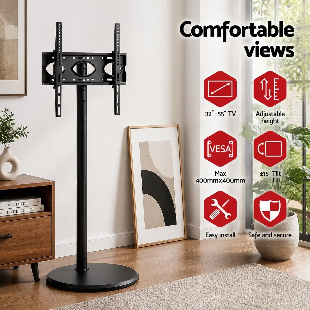 Mobile TV Stand for 32-55 Inch TVs