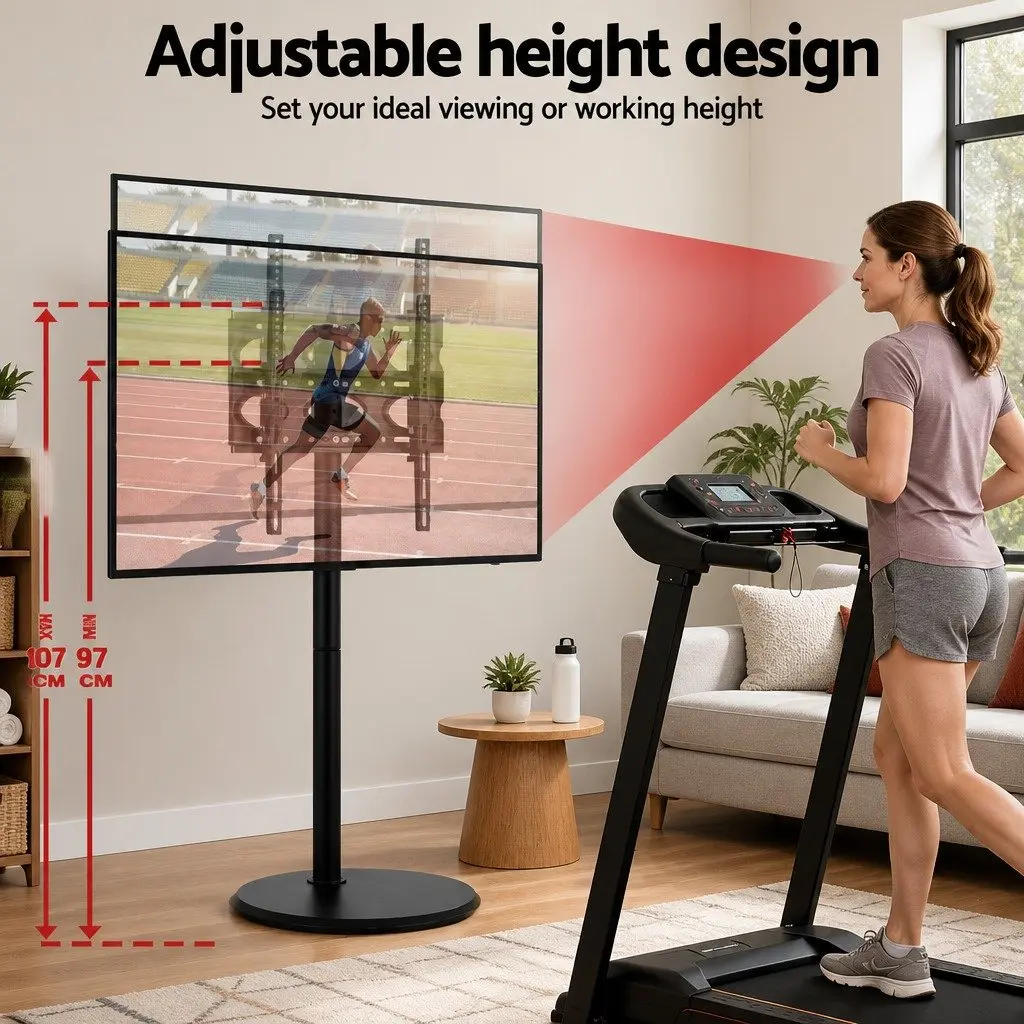 Mobile TV Stand for 32-55 Inch TVs