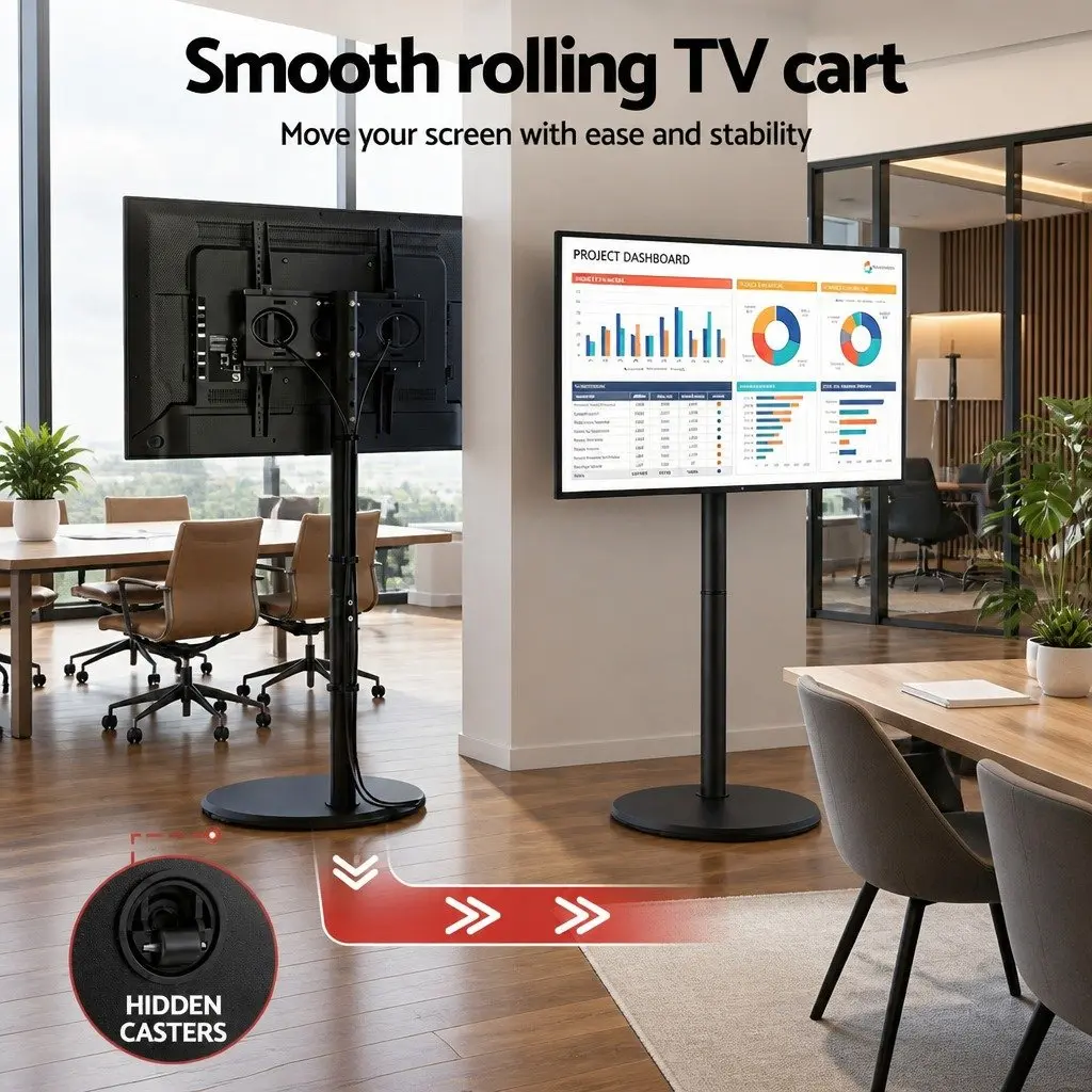 Mobile TV Stand for 32-55 Inch TVs