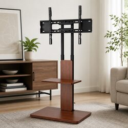 Elegant Wooden Base TV Stand for 32-70 Inch Screens