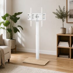 Versatile TV Stand for 24-55" Screens with Wheels