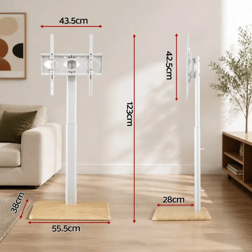TV Stand for 24-55" Screens with Wheels