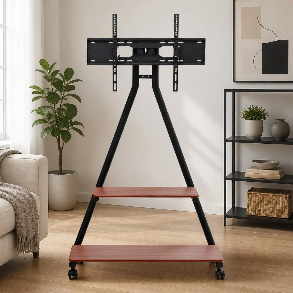 Heavy Duty Mobile TV Stand with Rolling Cart