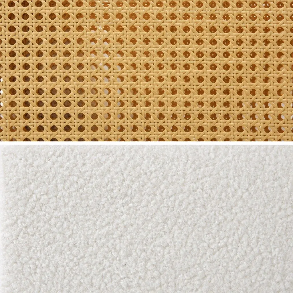Boucle Rattan Rocking Chair for Comfort and Relaxation