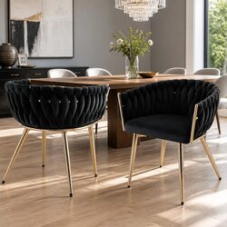 Velvet Dining Chairs Set of 2 for Comfortable Living