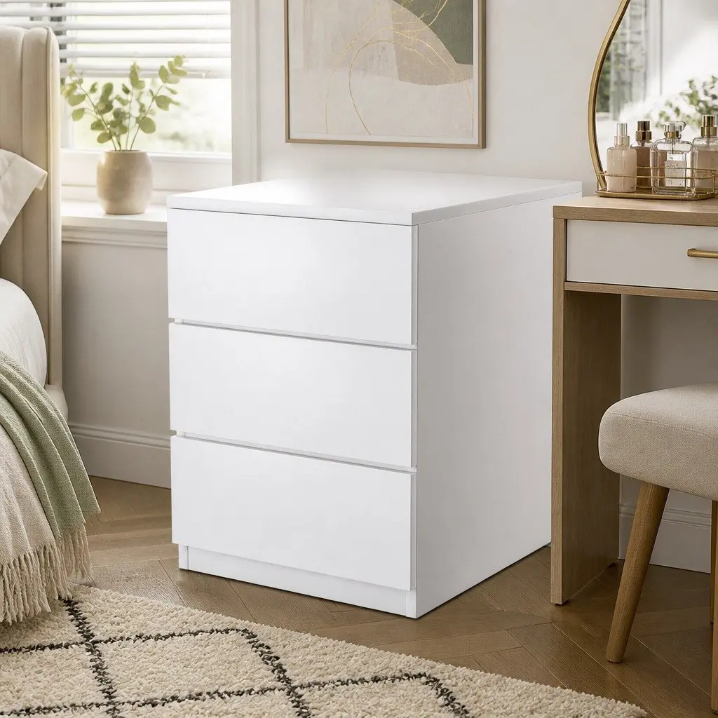 Dressing Table Set with LED Mirror and Stool