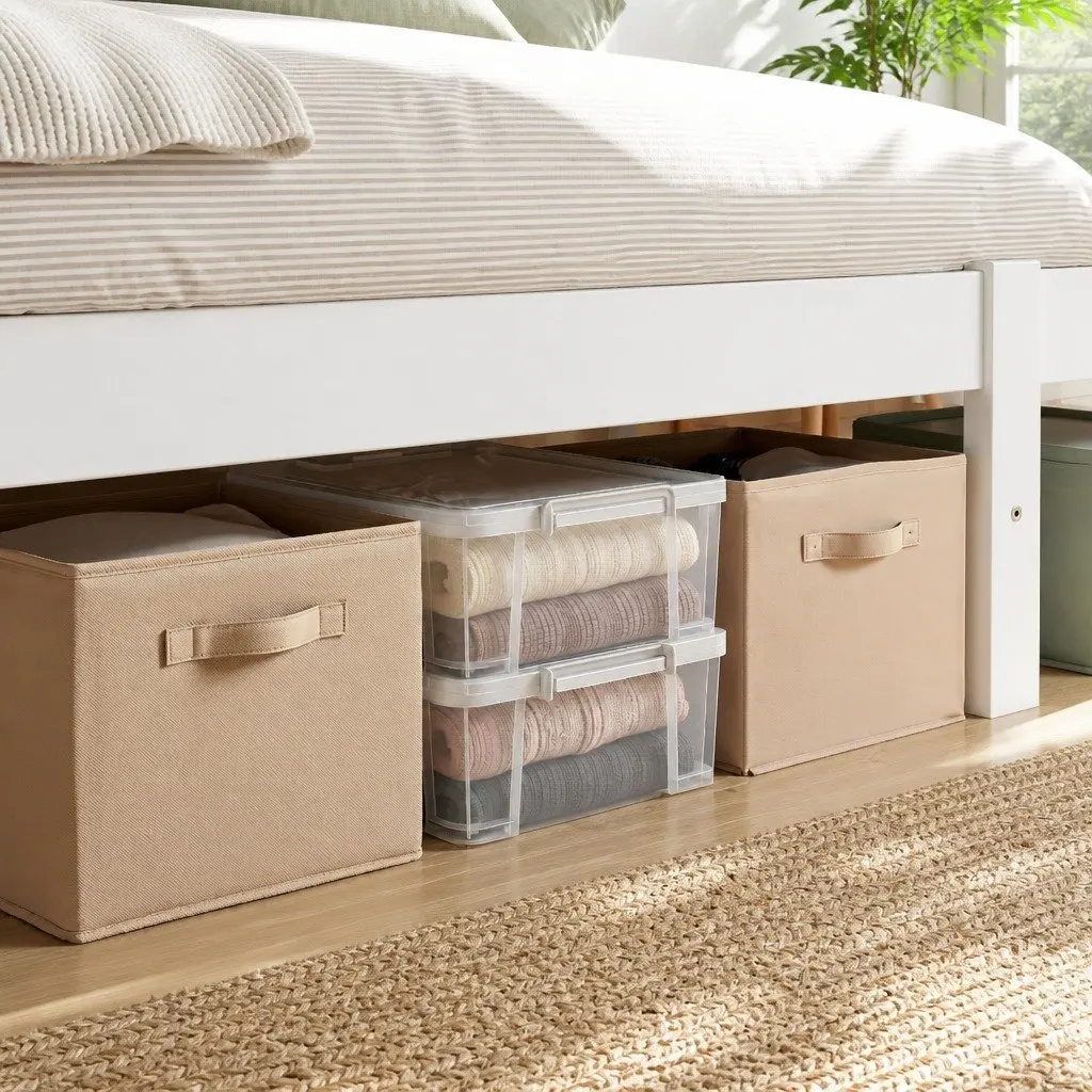 Queen Size Bed Frame in White Solid Pine