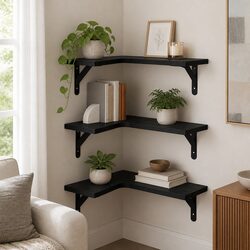 L-Shaped Corner Floating Shelves Set of 3