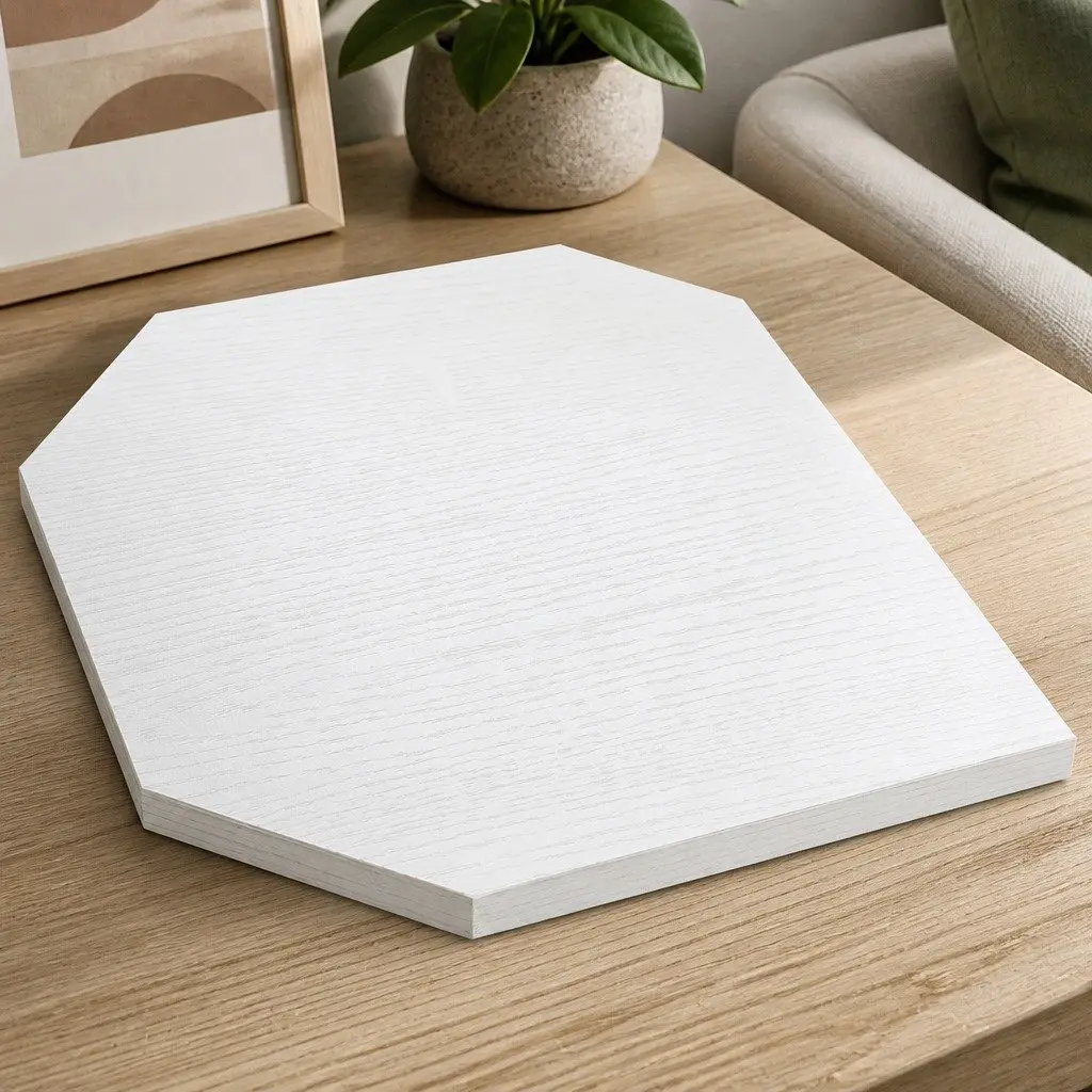 Corner Wall Shelves White 30cm MDF 2 Piece Floating Storage Display Rack for Bedroom Living Room