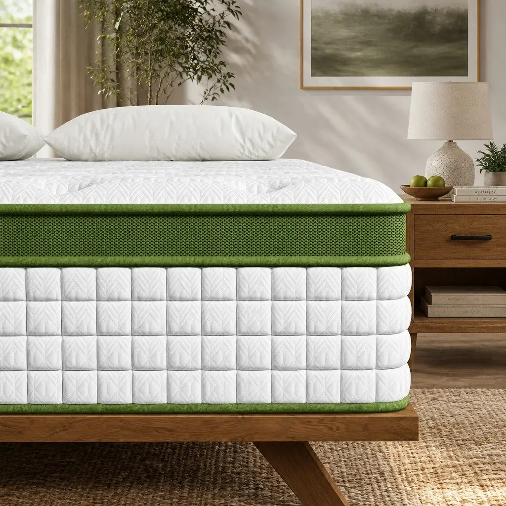 Double Hybrid Mattress 30cm Gel Memory Foam Pocket Spring 5 Zone Medium Firm