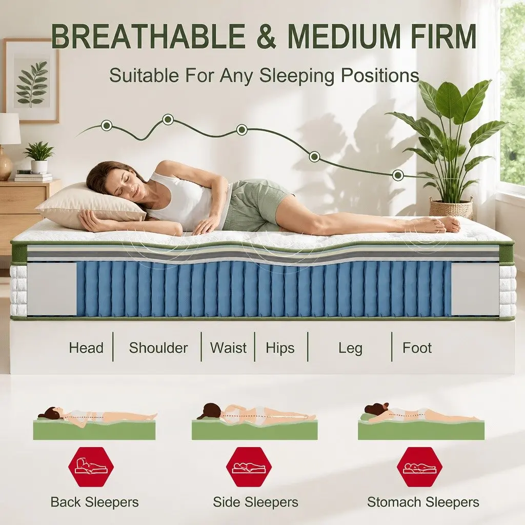 30cm King Single Gel Memory Foam Hybrid Mattress