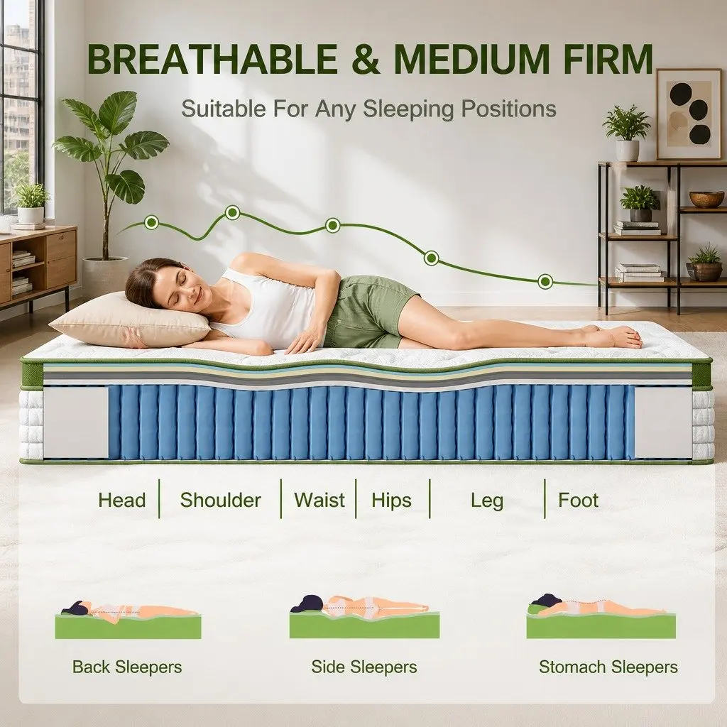 30cm Gel Memory Foam Hybrid Pocket Spring Mattress