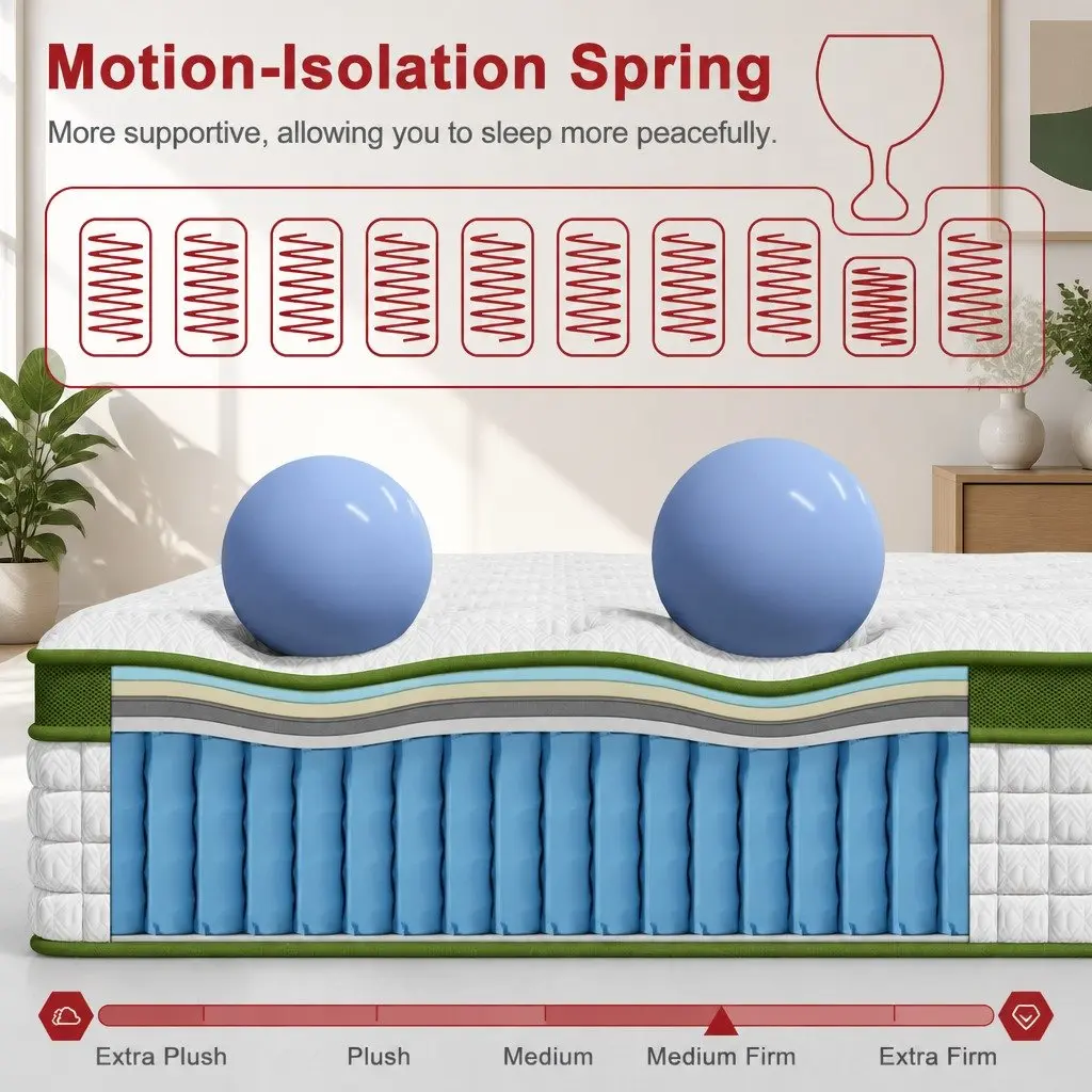 30cm Gel Memory Foam Hybrid Pocket Spring Mattress