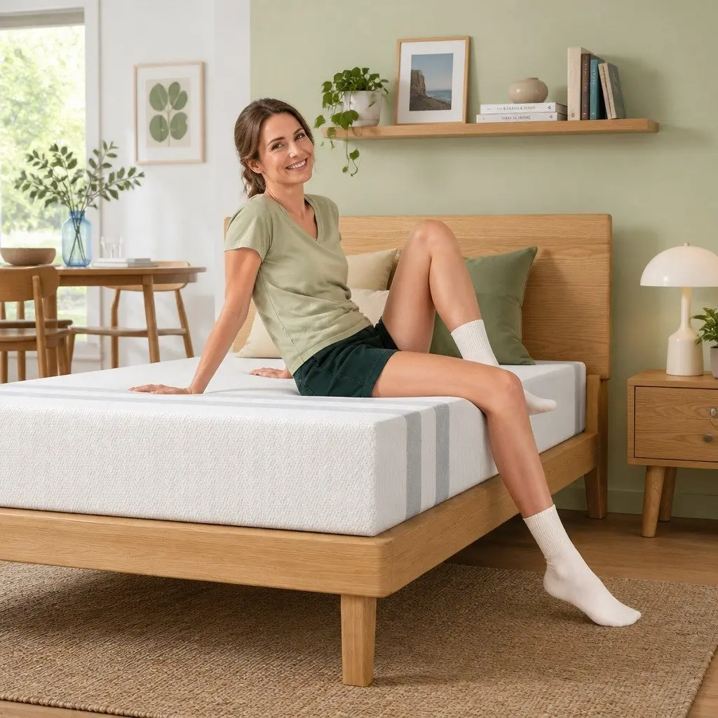 King Single Mattress 20cm Gel Memory Foam Dual-Sided