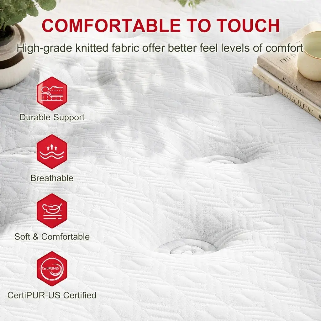 Single Latex Hybrid Mattress 34cm Medium Firm Comfort