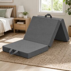 Compact Single Folding Mattress 180x70cm Trifold Foam
