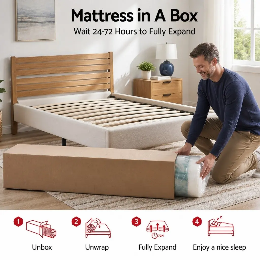 King Single Mattress with 34cm Medium Soft Pocket Springs